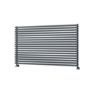 Ravello Dark Grey Anthracite Square Designer Radiator 810x1400mm Single Panel 5235 BTU