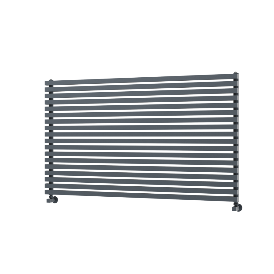 Ravello Dark Grey Anthracite Square Designer Radiator 810x1400mm Single Panel 5235 BTU
