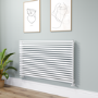 Ravello White Square Designer Radiator 810x1400mm Single Panel 5235 BTU