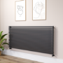Ravello Midnight Black Square Designer Radiator 810x1800mm Single Panel 6570 BTU
