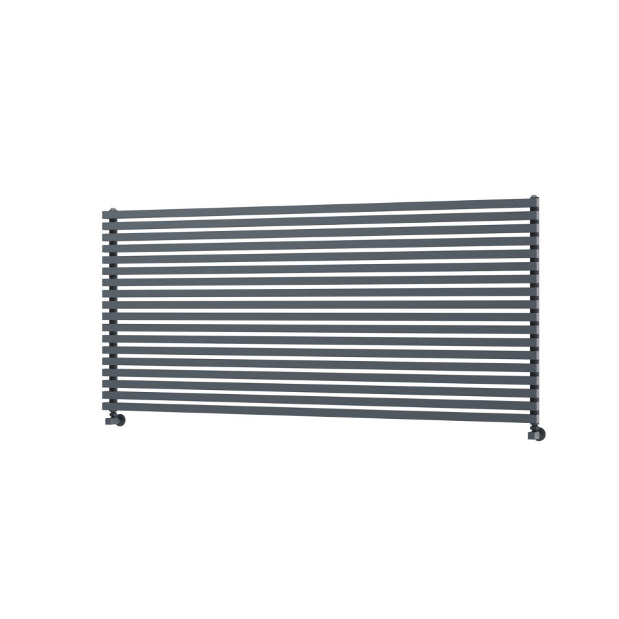 Ravello Dark Grey Anthracite Square Designer Radiator 810x1800mm Single Panel 6570 BTU