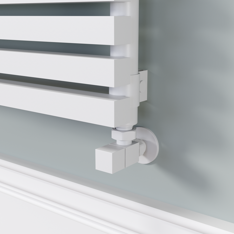 Ravello White Square Designer Radiator 810x1800mm Single Panel 6570 BTU