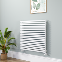 Ravello White Square Designer Radiator 810x800mm Single Panel 3150 BTU