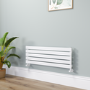 Riace White Flat Designer Radiator 350x1000mm Single Panel 1352 BTU