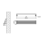 Ventura White Oval Unique Designer Radiator 175x1000mm Single Panel 945 BTU