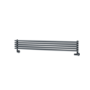 Ventura Dark Grey Anthracite Oval Unique Designer Radiator 175x1200mm Single Panel 1147 BTU