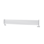 Ventura White Oval Unique Designer Radiator 175x1400mm Single Panel 1348 BTU