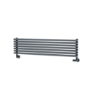 Ventura Dark Grey Anthracite Oval Unique Designer Radiator 245x1000mm Single Panel 1242 BTU