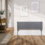 Ravello Dark Grey Anthracite Square Designer Radiator 315x1000mm Single Panel 1502 BTU