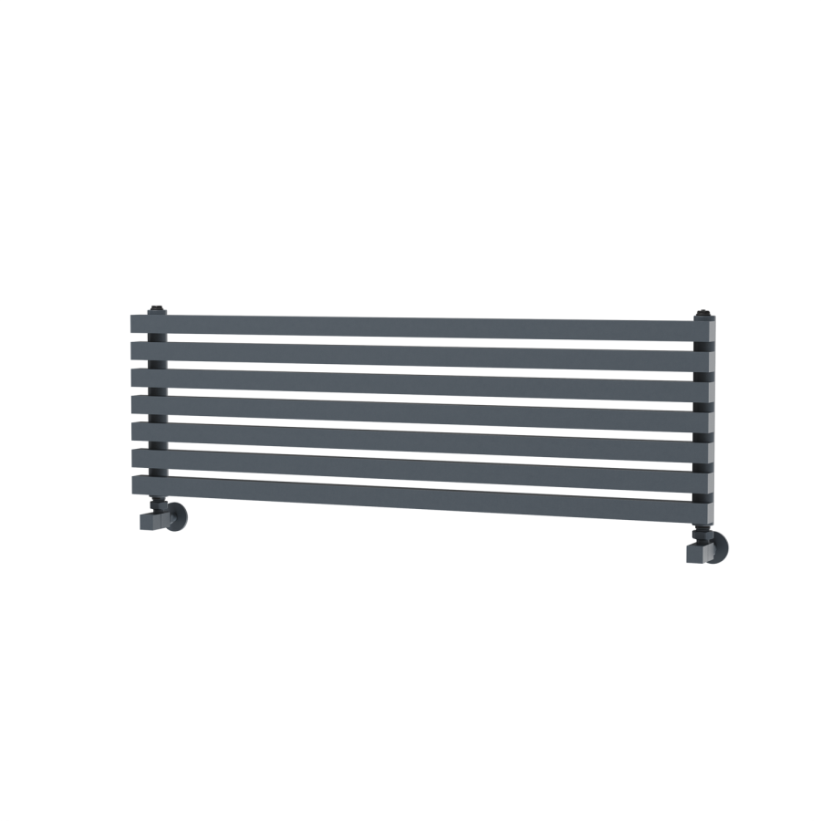 Ravello Dark Grey Anthracite Square Designer Radiator 315x1000mm Single Panel 1502 BTU
