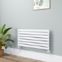 Riace White Flat Designer Radiator 490x1000mm Single Panel 1891 BTU