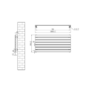 Riace White Flat Designer Radiator 490x1000mm Single Panel 1891 BTU