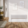 Ventura White Oval Unique Designer Radiator 245x1000mm Single Panel 1242 BTU