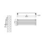 Ravello White Square Designer Radiator 315x1000mm Single Panel 1502 BTU