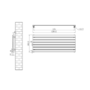 Riace Dark Grey Anthracite Flat Designer Radiator 490x1200mm Single Panel 2239 BTU