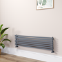 Ravello Dark Grey Anthracite Square Designer Radiator 315x1200mm Single Panel 1771 BTU