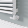 Ventura White Oval Unique Designer Radiator 245x1200mm Single Panel 1553 BTU