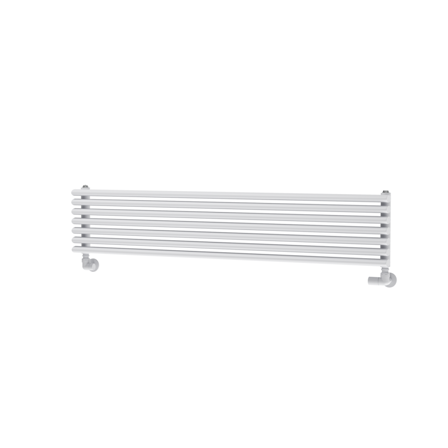 Ventura White Oval Unique Designer Radiator 245x1200mm Single Panel 1553 BTU