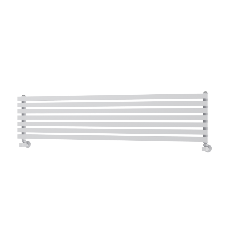 Ravello White Square Designer Radiator 315x1400mm Single Panel 2034 BTU