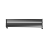 Ravello Midnight Black Square Designer Radiator 315x1600mm Single Panel 2297 BTU