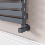 Ravello Dark Grey Anthracite Square Designer Radiator 315x1600mm Single Panel 2297 BTU