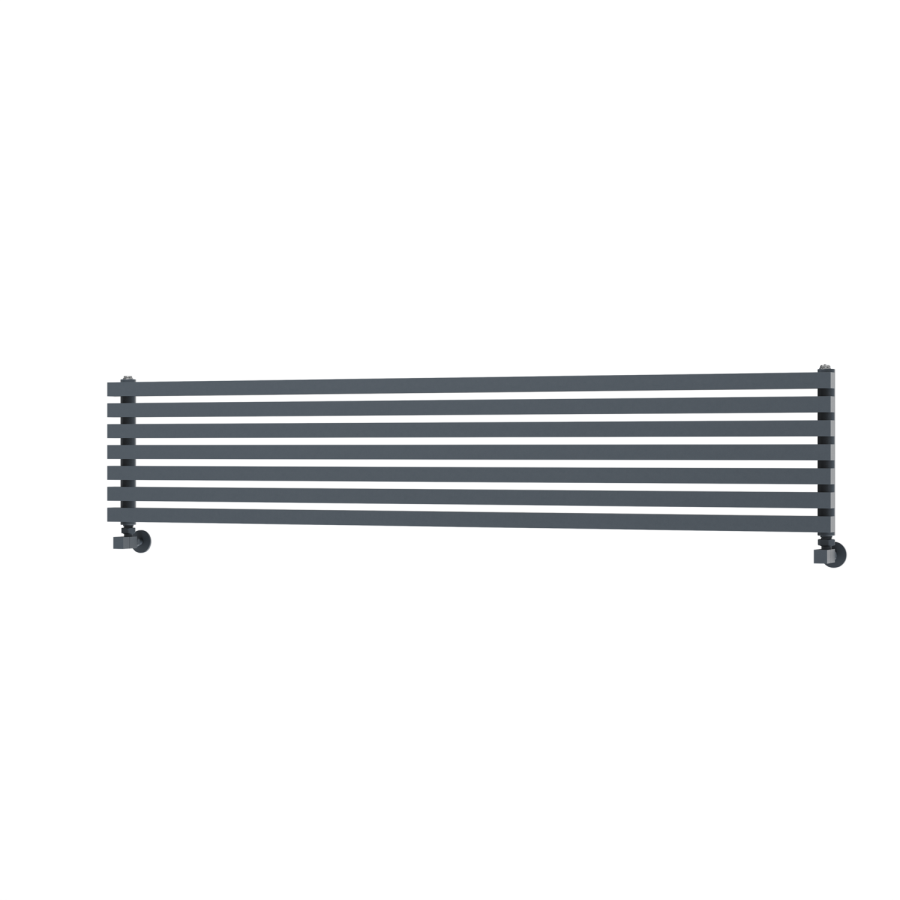 Ravello Dark Grey Anthracite Square Designer Radiator 315x1600mm Single Panel 2297 BTU