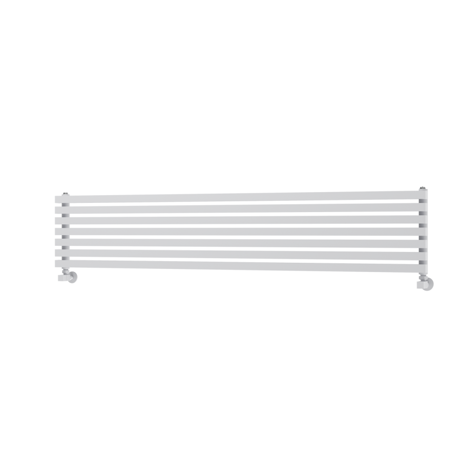 Ravello White Square Designer Radiator 315x1600mm Single Panel 2297 BTU