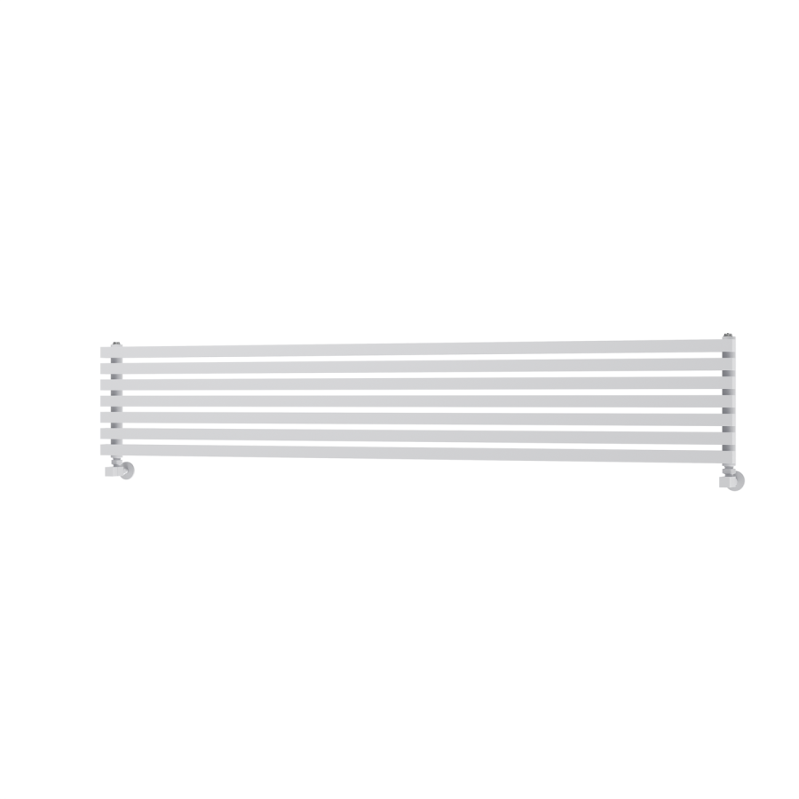 Ravello White Square Designer Radiator 315x1800mm Single Panel 2556 BTU