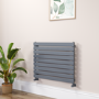 Riace Dark Grey Anthracite Flat Designer Radiator 630x800mm Single Panel 1990 BTU