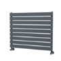 Riace Dark Grey Anthracite Flat Designer Radiator 630x800mm Single Panel 1990 BTU