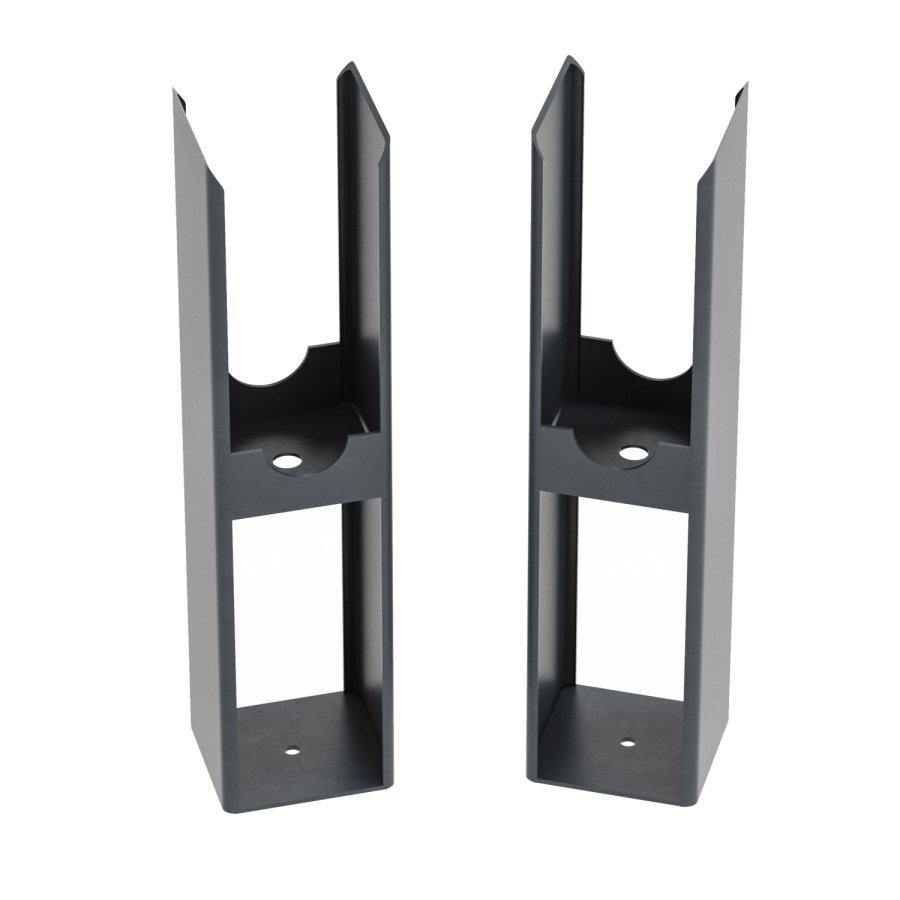 Riace Anthracite Designer Radiator Feet -Suitable for Flat Double Panel Radiator