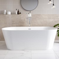 Freestanding Double Ended Bath 1645 x 740mm - Riley Freestanding Double Ended Bath 1645 x 740mm - Riley
