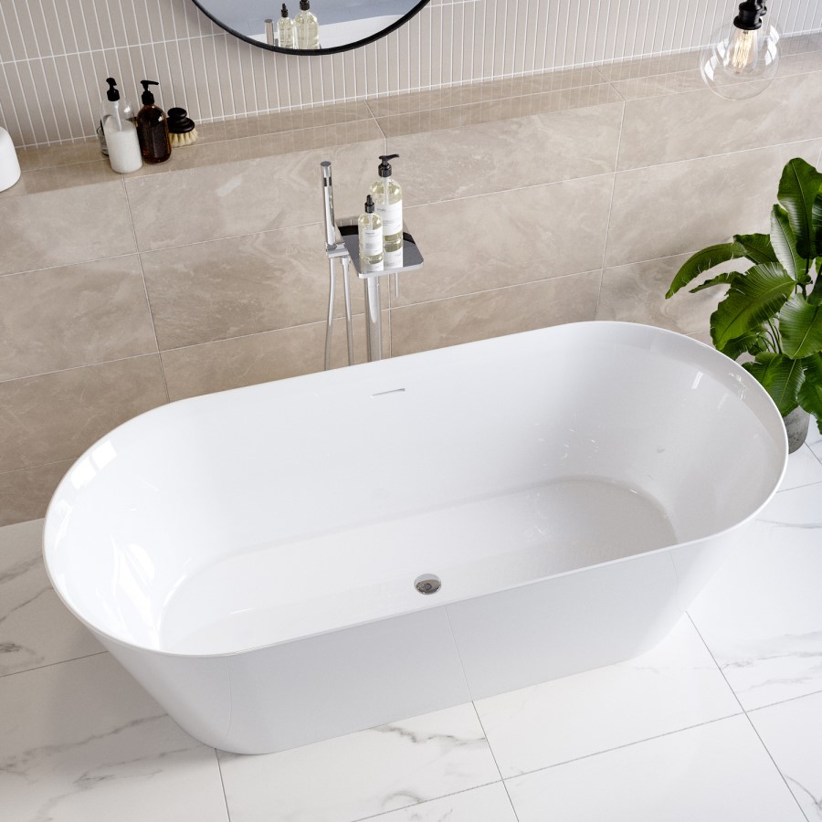 Freestanding Double Ended Bath 1645 x 740mm - Riley