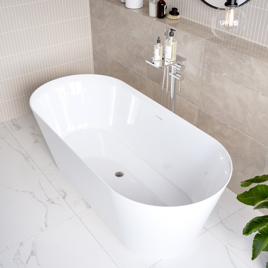Freestanding Double Ended Bath 1645 x 740mm - Riley