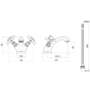 Chrome Crosshead Mono Basin Mixer Tap - Ripley
