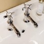 Chrome Crosshead Basin Pillar Taps - Ripley