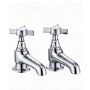 Chrome Crosshead Basin Pillar Taps - Ripley