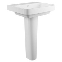 Full Pedestal Basin - 1 Tap Hole - Square - Davana Full Pedestal Basin - 1 Tap Hole - Square - Davana