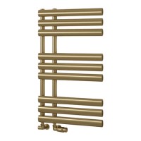 Reina Chisa Brass Designer Towel Radiator - 820 x 500mm Reina Chisa Brass Designer Towel Radiator - 820 x 500mm