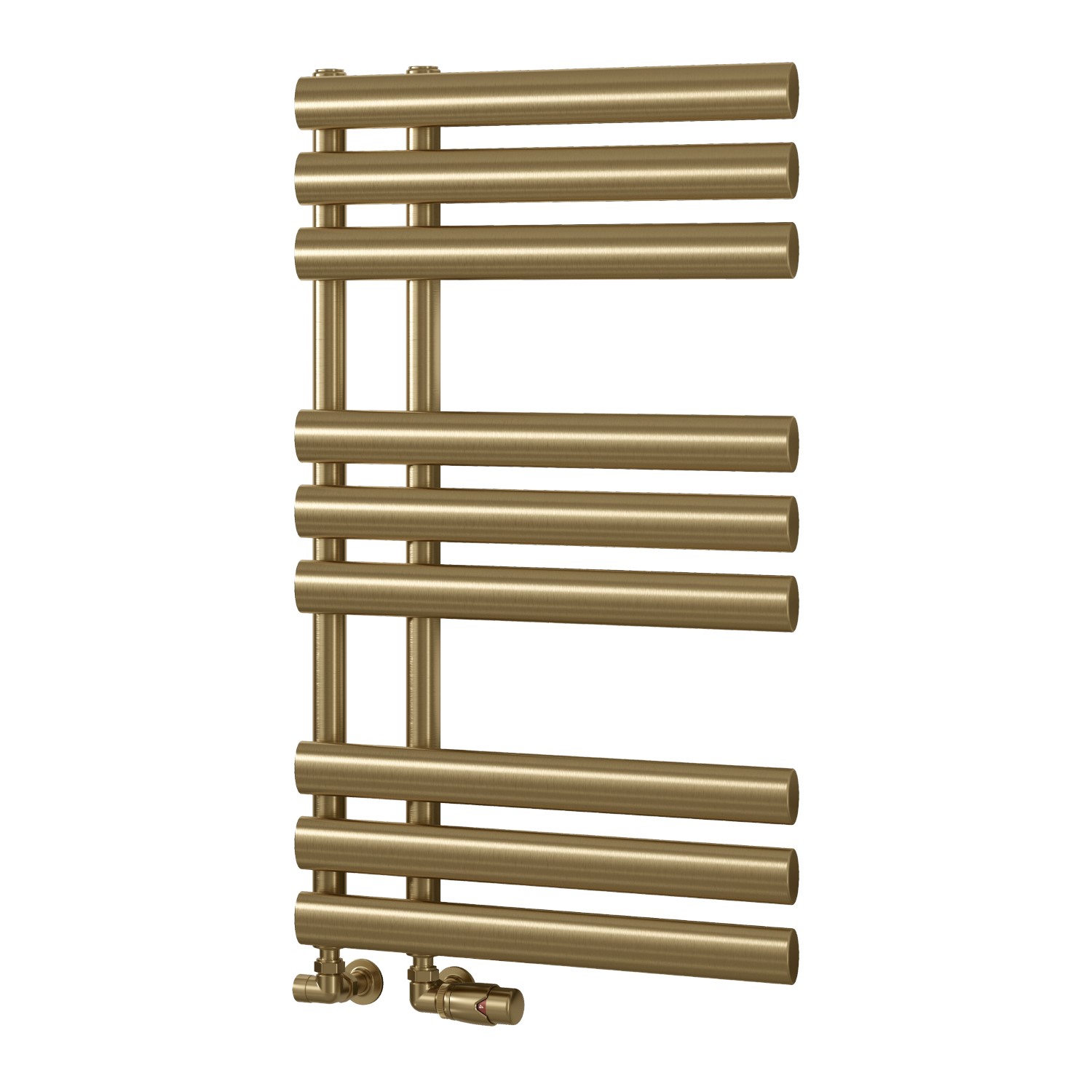 Talha Radiator Reina Chisa Brass Designer Towel Radiator - 820 x 500mm - Better Bathrooms