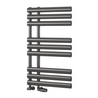 Reina Chisa Gunmetal Designer Towel Radiator - 820 x 500mm Reina Chisa Gunmetal Designer Towel Radiator - 820 x 500mm