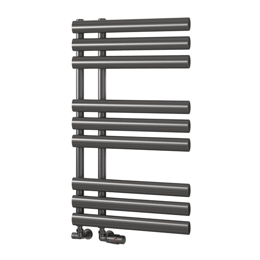 Reina Chisa Gunmetal Designer Towel Radiator - 820 x 500mm