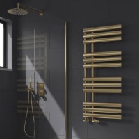 Reina Chisa Brass Designer Towel Radiator - 1130 x 500mm Reina Chisa Brass Designer Towel Radiator - 1130 x 500mm