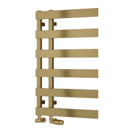 Reina Florina Brass Designer Towel Radiator 800 x 500mm - Better Bathrooms