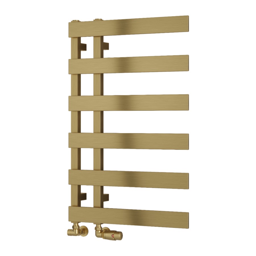 Reina Florina Brass Designer Towel Radiator 800 x 500mm
