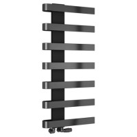 Reina Panaro Gunmetal Designer Towel Radiator - 1100 x 500mm Reina Panaro Gunmetal Designer Towel Radiator - 1100 x 500mm