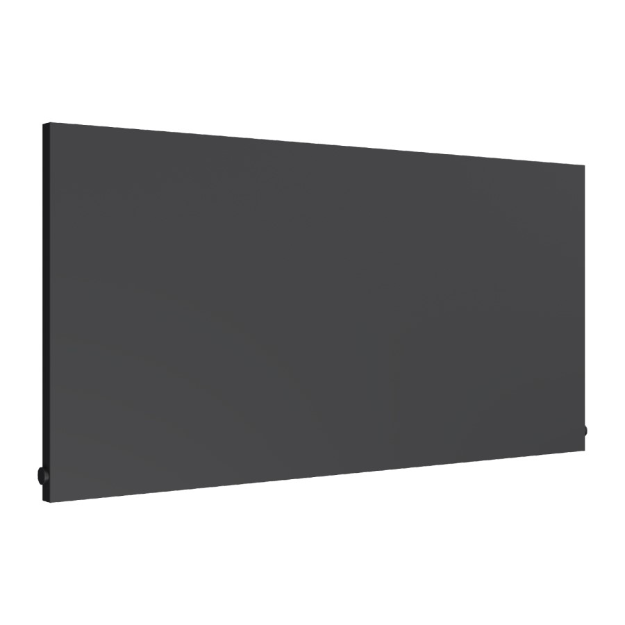 Reina Slimline Anthracite Horizontal Flat Panel Radiator - 600 x 1000mm