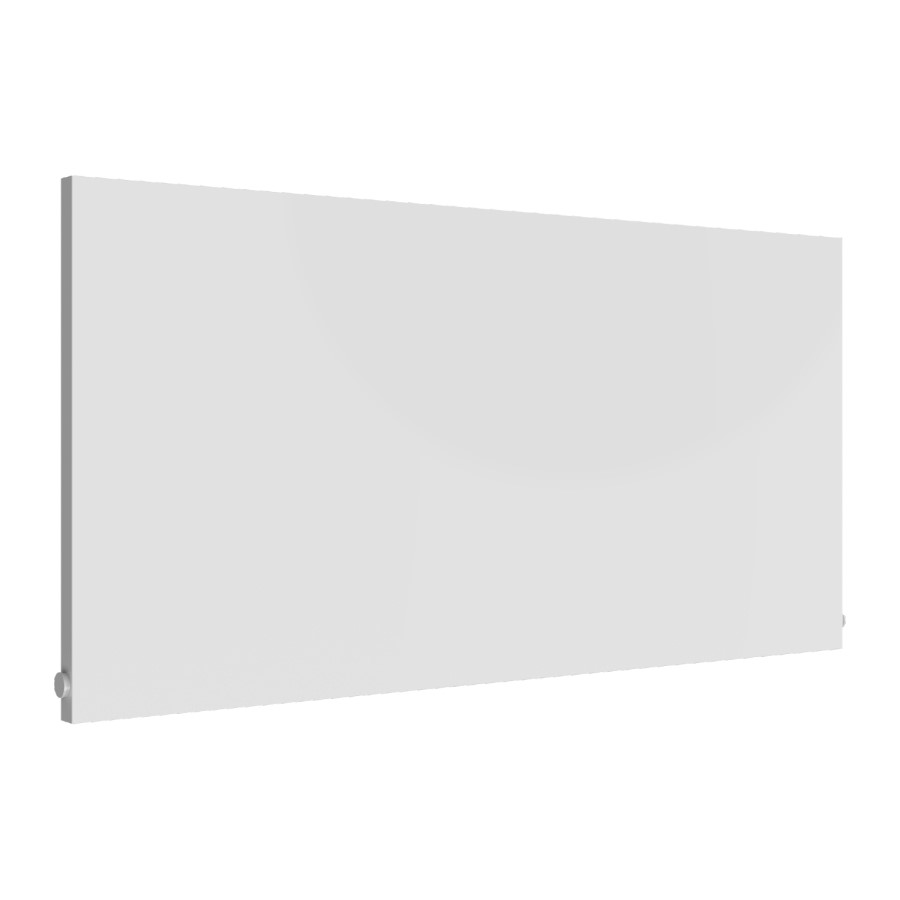 Reina Slimline White Horizontal Flat Panel Radiator - 600 x 1000mm