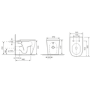 Grade A1 - Back to Wall Rimless Toilet and Soft Close Seat - Roma
