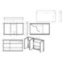 Triple Door Recessed Bathroom Mirror Cabinet with Lights Demister & Socket 1200 x 700mm - Rona
